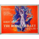 The Royal Ballet (1960) British Quad film poster, starring Margot Fonteyn, linen backed, 30 x 40