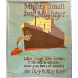 Mighty Small But Mighty! - Vintage lithograph poster, printed by Mather & Company, Chicago in