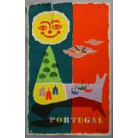 Three Vintage travel posters, - Two Portugal posters & one Switzerland, rolled, 24.5 x 39 inches (