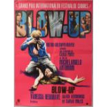 Blow Up (1969) French Medium film poster, artwork by Georges Kerfyser, folded, 23 x 31 inches.