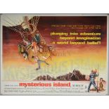 Mysterious Island (1961) British Quad film poster, visual effects by Ray Harryhausen, folded, 30 x