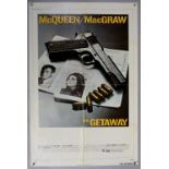 The Getaway (1972) US One sheet film poster, starring Steve McQueen & Ali MacGraw, folded, 27 x 41