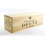 1 Jeroboam of Champagne Deutz, in original sealed wooden case