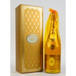 Bottle of Louis Roederer Cristal Champagne, 1988 vintage, in original wrap and presentation box