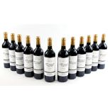 12 bottles of Chateau Ranzam Segla Margaux 2003 vintage red wine (12). Previously stored in Wine
