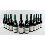 12 bottles red wine to include: 6 bottles of Chateau Nuits Saint Georges, Clos Des Porrets, 2002