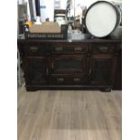 VICTORIAN CARVED WOOD SIDEBOARD