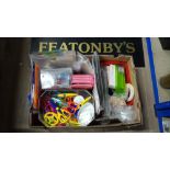 BOX OF ASSORTED CRAFT ITEMS