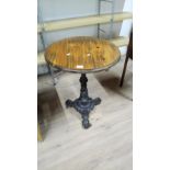 CAST IRON ' DOLPHIN ' PUB TABLE