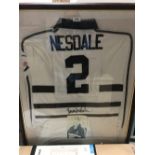 FRAMED & SIGNED RUGBY TOP - NEWCASTLE FALCONS