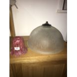 2 VINTAGE LIGHT SHADES