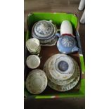 1 BOX ASSORTED GOODS INCLUDING WEDGWOOD