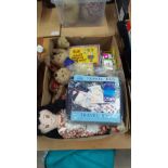 BOX OF TEDDY BEARS & GAMES