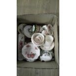 1 BOX CHINA INCLUDED ROYAL ALBERT ETC