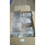 BOX OF PLASTIC DISPLAY STANDS