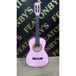 PINK PLAY-ON CHILDS GUITAR