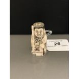 FIRST QUARTER 20THC CARVED IVORY NETSUKE,