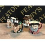 4 ROYAL DOULTON CHARACTER JUGS 'Robin Hood', 'Mine Host',