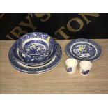 RINGTONS BLUE & WHITE CHINA (48 PIECES)