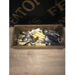 1 WOODEN BOX OF FLATWARE