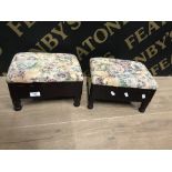 PAIR OF BOXED STOOLS