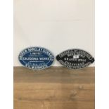 2 X RETRO METAL SIGNS INCLUDING ANDREW BARCLAY SONS