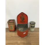 3 VINTAGE TINS INCLUDING MINISTRY OF FOOD LONDON SW1