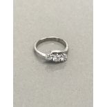 3 STONE DIAMOND RING APPROX .