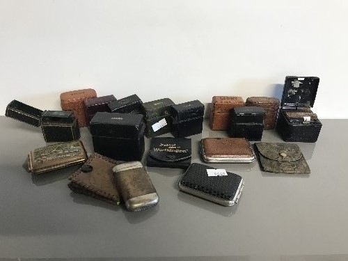 18 LEATHER VESTA CASES