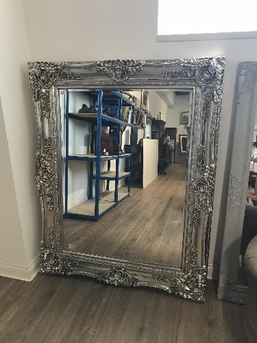 MODERN ROCOCCO STYLE BEVELLED MIRROR 154CM X 124CM