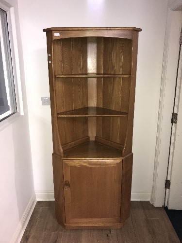 VINTAGE ERCOL BLONDE CORNER UNIT 180CM