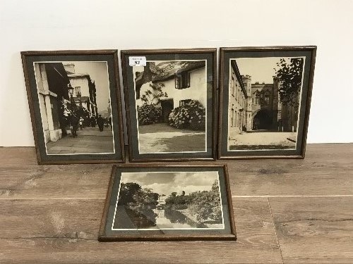 4 PHOTOGRAPHIC PRINTS BY GLADSTONE ADAMS 1880-1966 HORSE GUARDS & RURAL ALL SIGNED