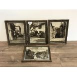 4 PHOTOGRAPHIC PRINTS BY GLADSTONE ADAMS 1880-1966 HORSE GUARDS & RURAL ALL SIGNED