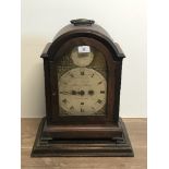 GEO III MAHOGANY BRACKET CLOCK BY ROBERT LEUMAS LONDON WITH LOSSES 41.