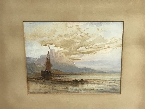 E A KRAUSE 1871-1945 WATERCOLOUR PAINTING D****L CASTLE SIGNED LOWER LEFT 17 X 14CM