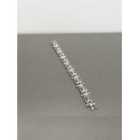 14CT WHITE GOLD DIAMOND BRACELET