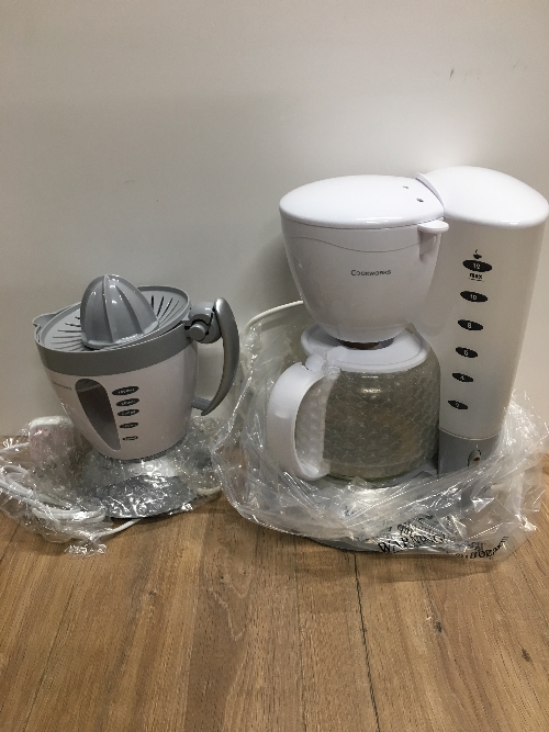 AS NEW COOKWORKS COFFEE MAKER