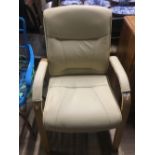 CREAM OFFICE CHAIR