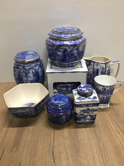 LARGE LOT OF RINGTONS BLUE WHITE WARE