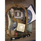 1 BOX OF ASSORTED GOODS INCLUDING VINTAGE TELEPHONE