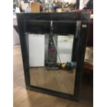 LARGE BLACK FRAMED MIRROR