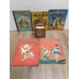 5 VINTAGE CHILDRENS BOOK INCLUDING THE LONE RANGER & NODDY