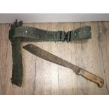 VINTAGE MACHETE IN SHEATH