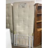 SINGLE BED FRAME WITH MATTRESS