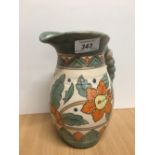 VINTAGE CHARLOTTE RHEAD CROWN DUCAL JUG VASE (NOT SIGNED)