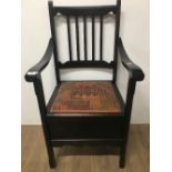 VINTAGE COMMODE CHAIR