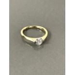 18CT DIAMOND SOLITAIRE RING 50 CT