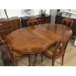 EXTENDING DINING TABLE (108CM IN TOTAL) & 4 CHAIRS