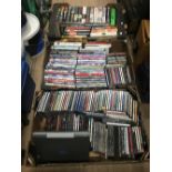 3 X BOXES DVDS CDS & BOOKS