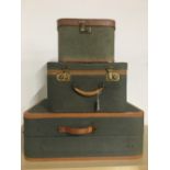 3 PIECES VINTAGE LUGGAGE